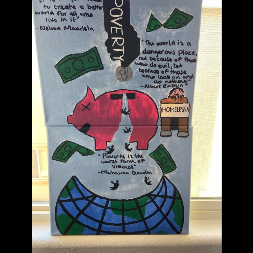 Property and homelessnesses painting